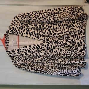 Chicos sz 1 Animal Print Jacket Blazer